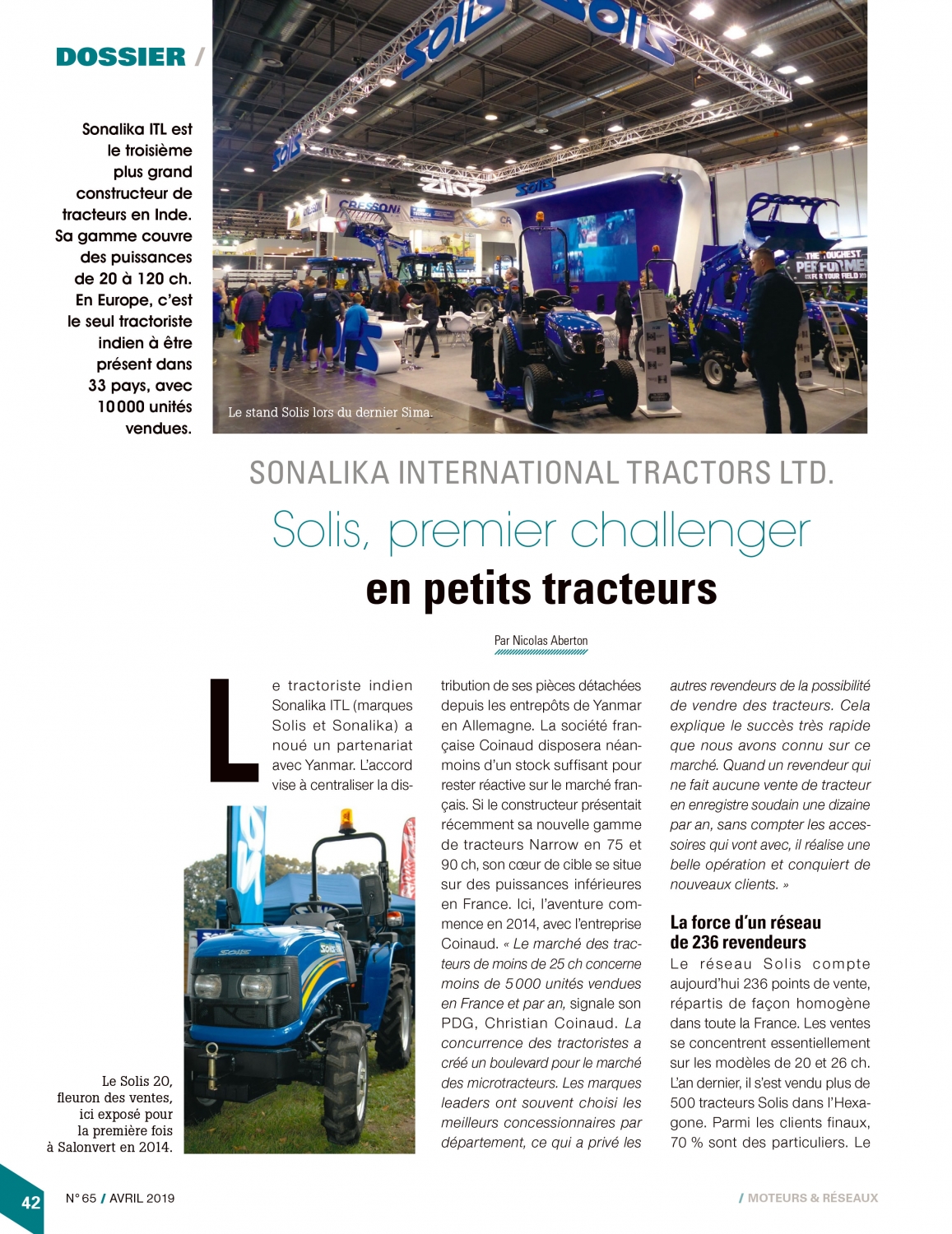 La marque indienne Solis présente ses nouveaux tracteurs au Sima